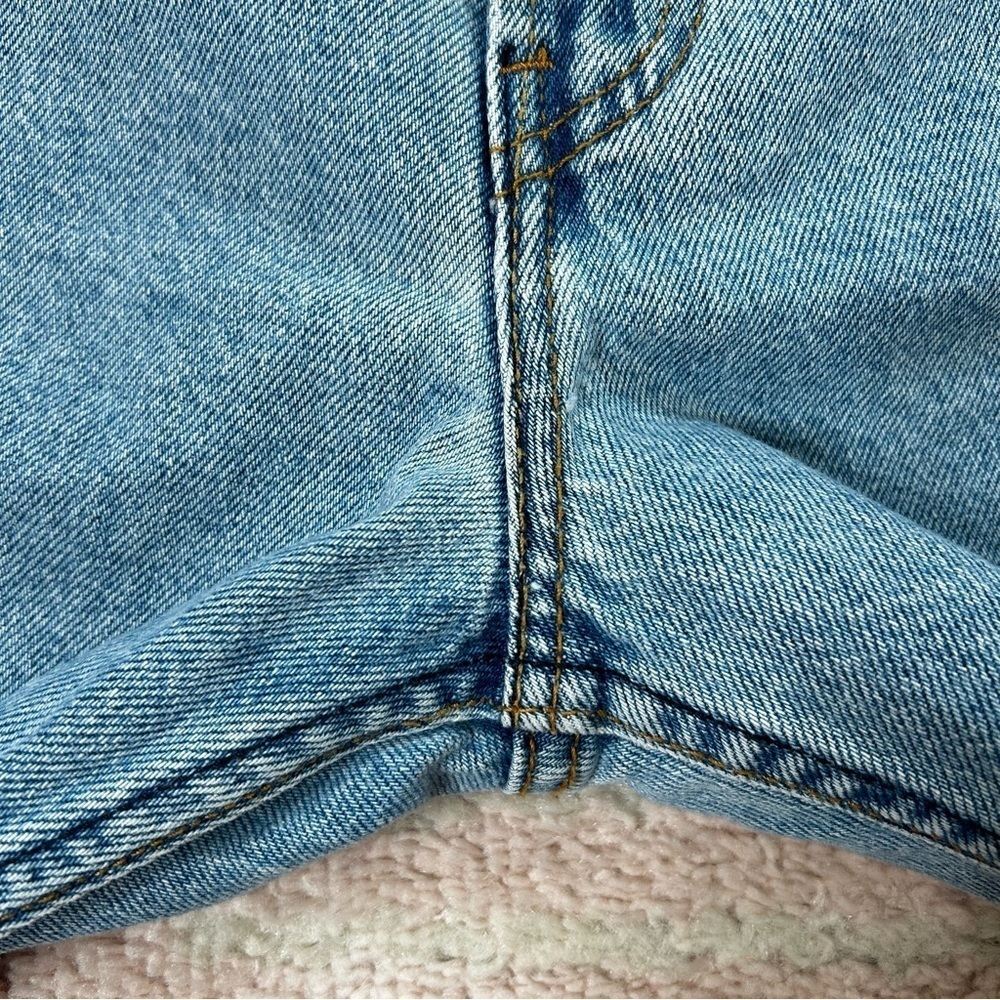 Vintage Levis 505 Jorts Denim Jean Shorts Size 38 Dad short Light wash Classic - Picture 11 of 15